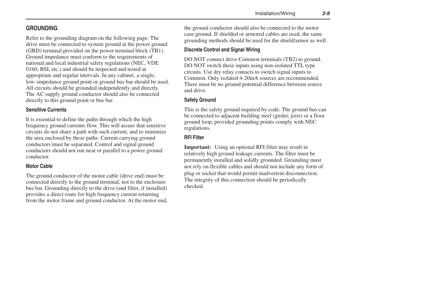 Rockwell Automation 1305 AC Drive, Series C, Firmware 6.xx and Up User Manual | Page 23 / 170
