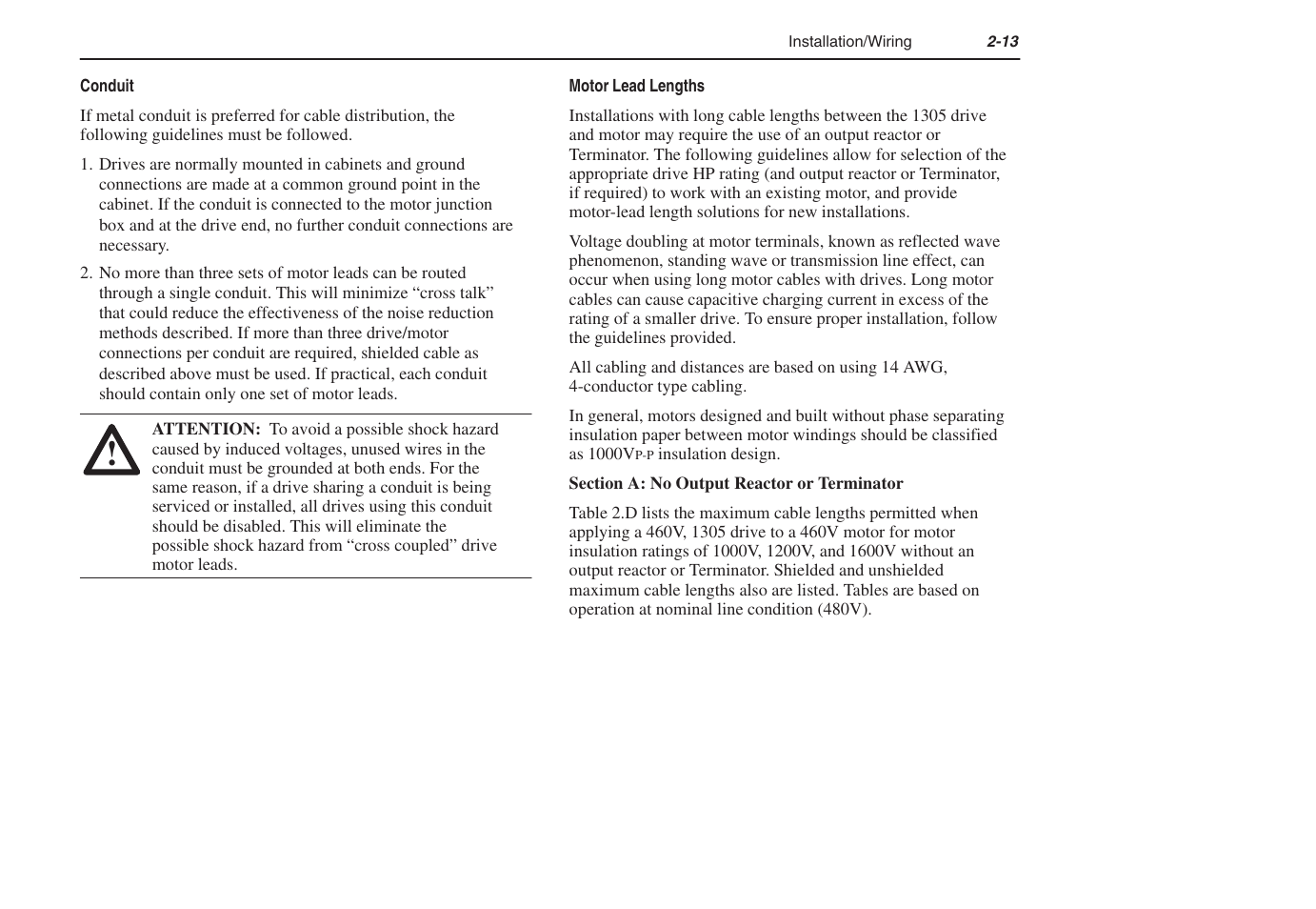 Rockwell Automation 1305 AC Drive, Series C, Firmware 6.xx and Up User Manual | Page 27 / 170