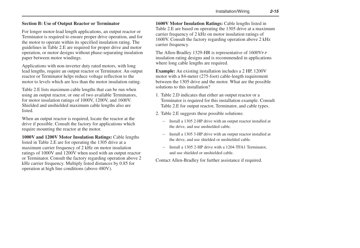 Rockwell Automation 1305 AC Drive, Series C, Firmware 6.xx and Up User Manual | Page 29 / 170