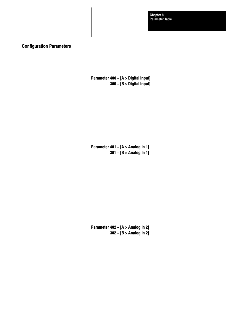 Configuration parameters | Rockwell Automation 1395 Discrete Adapter, Rev 3.XX-8.XX User Manual | Page 42 / 53