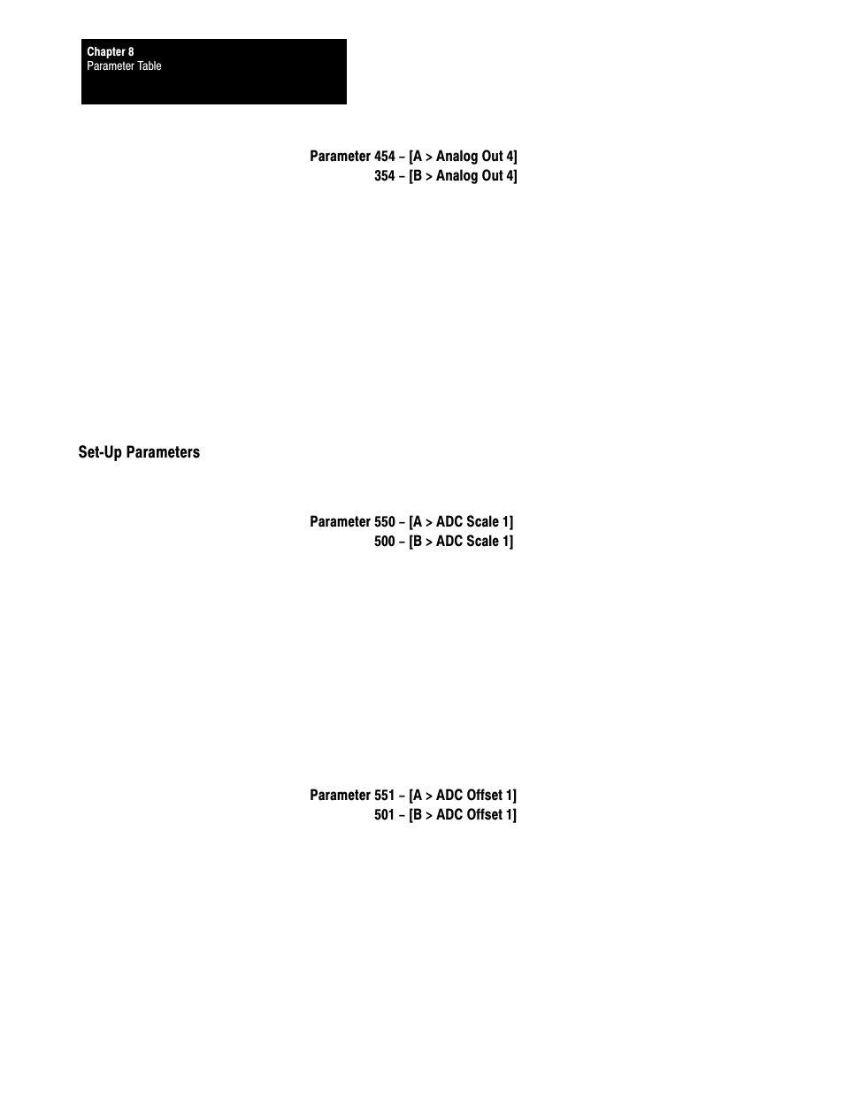 Set up parameters, 8ć10 | Rockwell Automation 1395 Discrete Adapter, Rev 3.XX-8.XX User Manual | Page 45 / 53