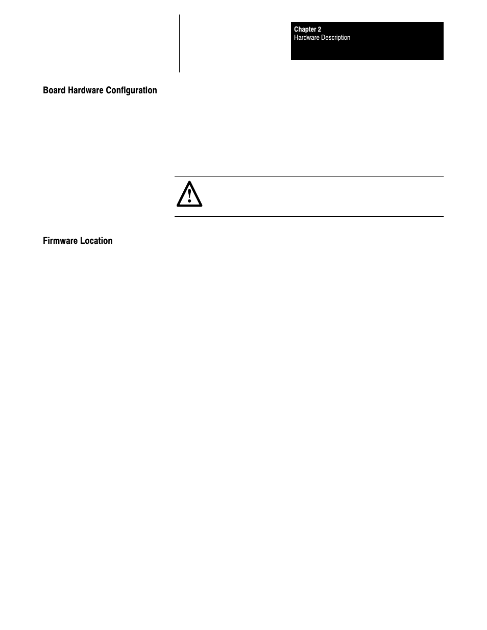 Board hardware configuration, Firmware location | Rockwell Automation 1395 Discrete Adapter, Rev 3.XX-8.XX User Manual | Page 9 / 53