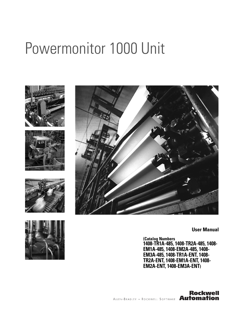 Rockwell Automation 1408-EMxx PowerMonitor 1000 Unit User Manual | 100 pages