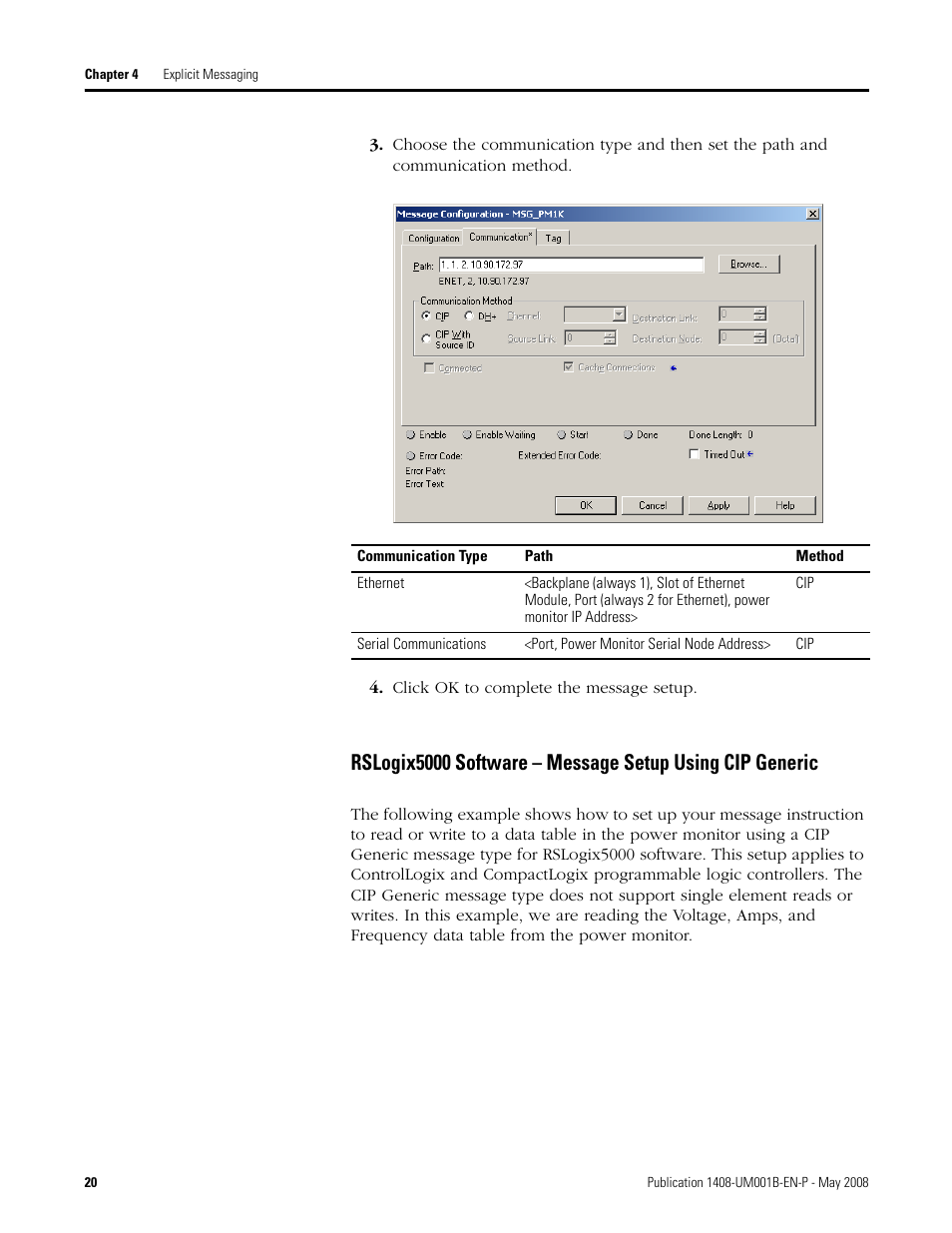 Rockwell Automation 1408-EMxx PowerMonitor 1000 Unit User Manual | Page 20 / 100