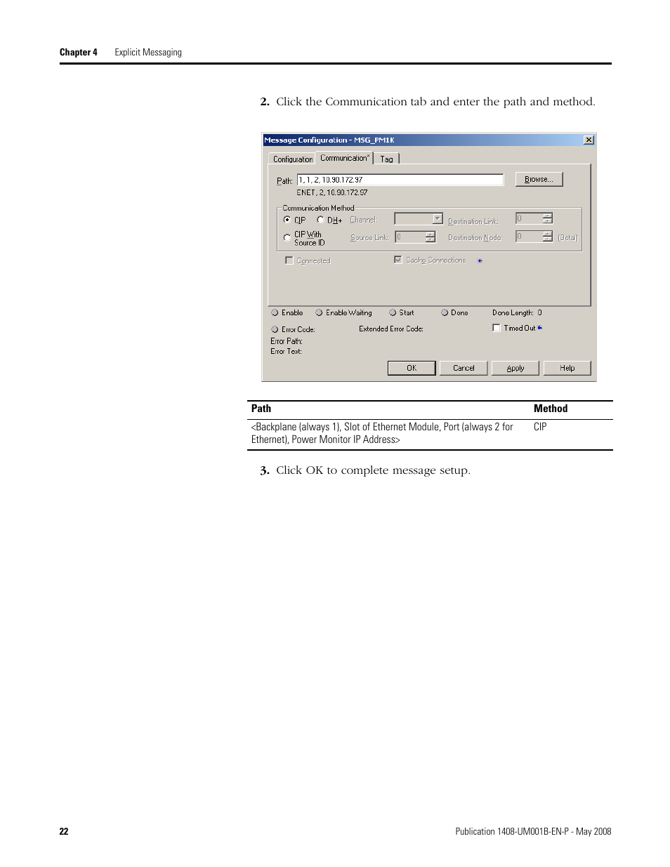 Rockwell Automation 1408-EMxx PowerMonitor 1000 Unit User Manual | Page 22 / 100