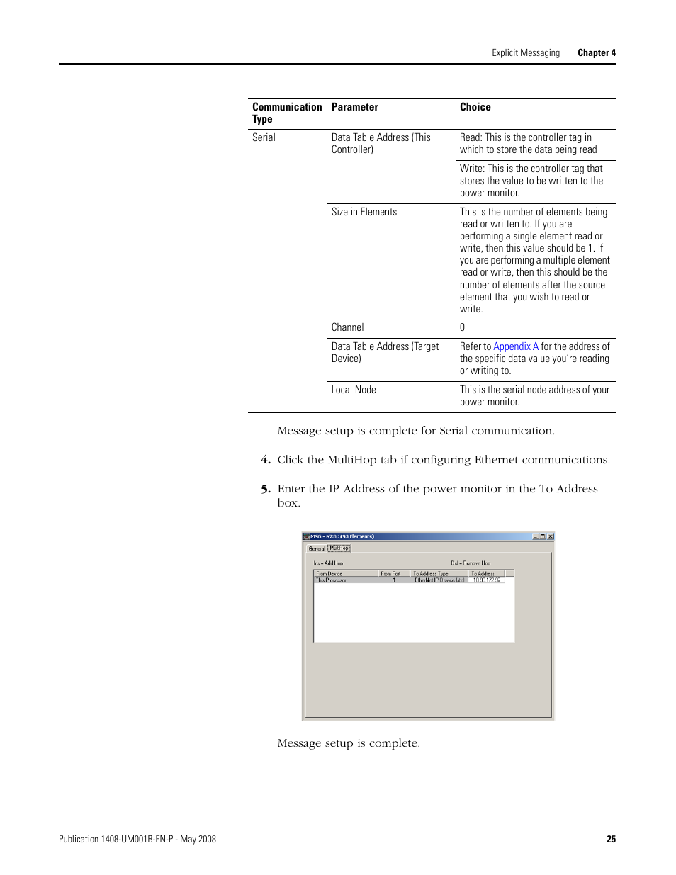 Rockwell Automation 1408-EMxx PowerMonitor 1000 Unit User Manual | Page 25 / 100