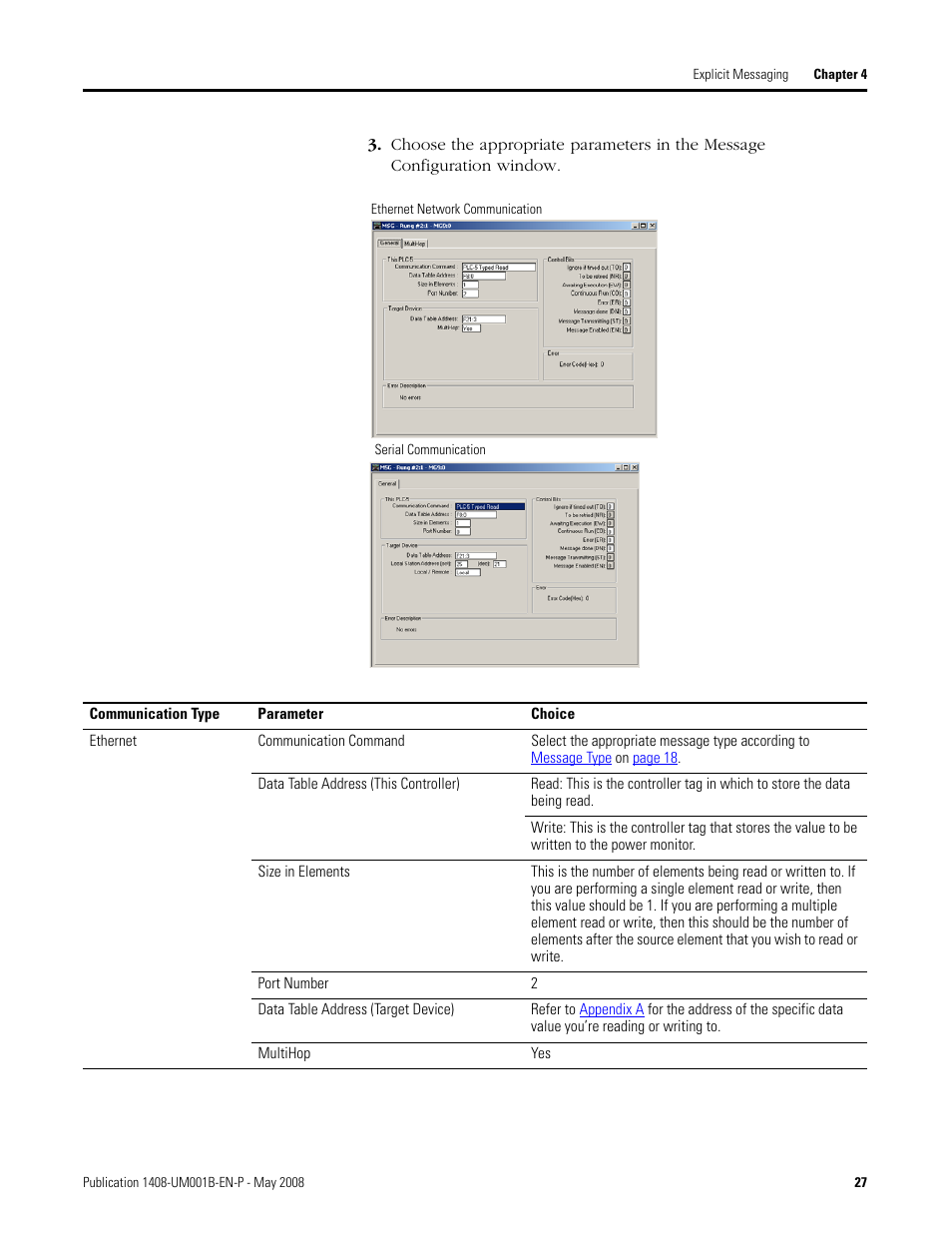 Rockwell Automation 1408-EMxx PowerMonitor 1000 Unit User Manual | Page 27 / 100