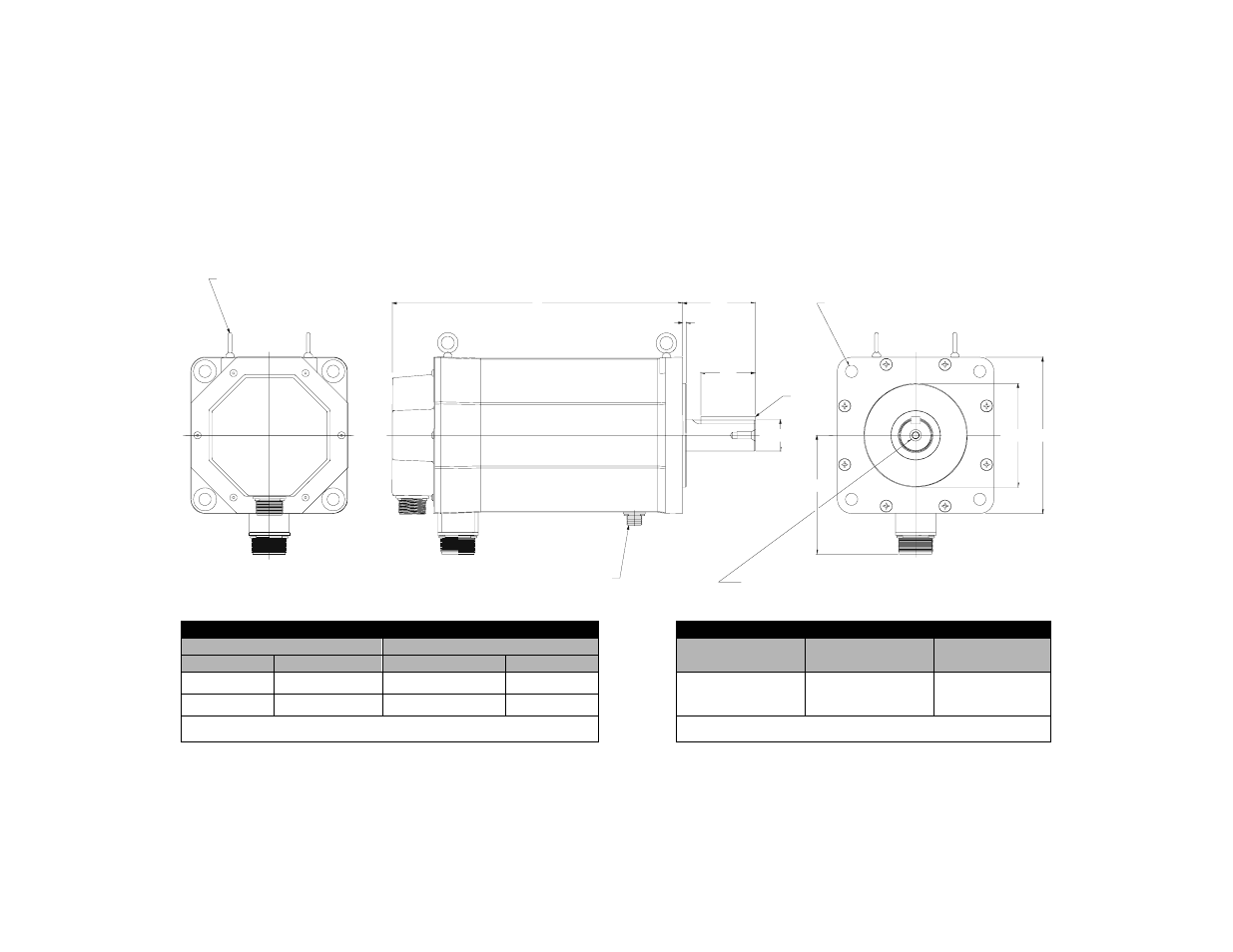 Dimensional data | Rockwell Automation 1398 F-Series Brushless Servo Motor Manual User Manual | Page 4 / 12