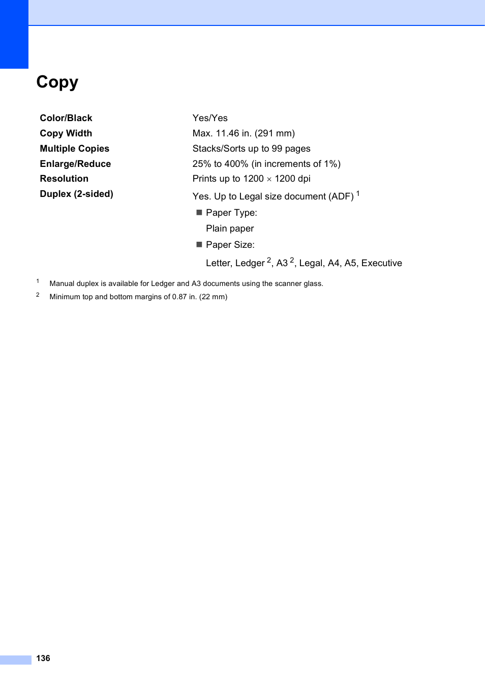 Copy | Brother MFC J6910DW User Manual | Page 150 / 163
