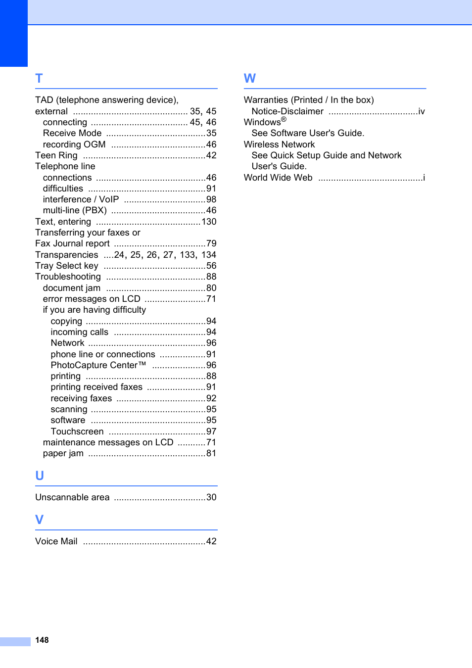 Brother MFC J6910DW User Manual | Page 162 / 163