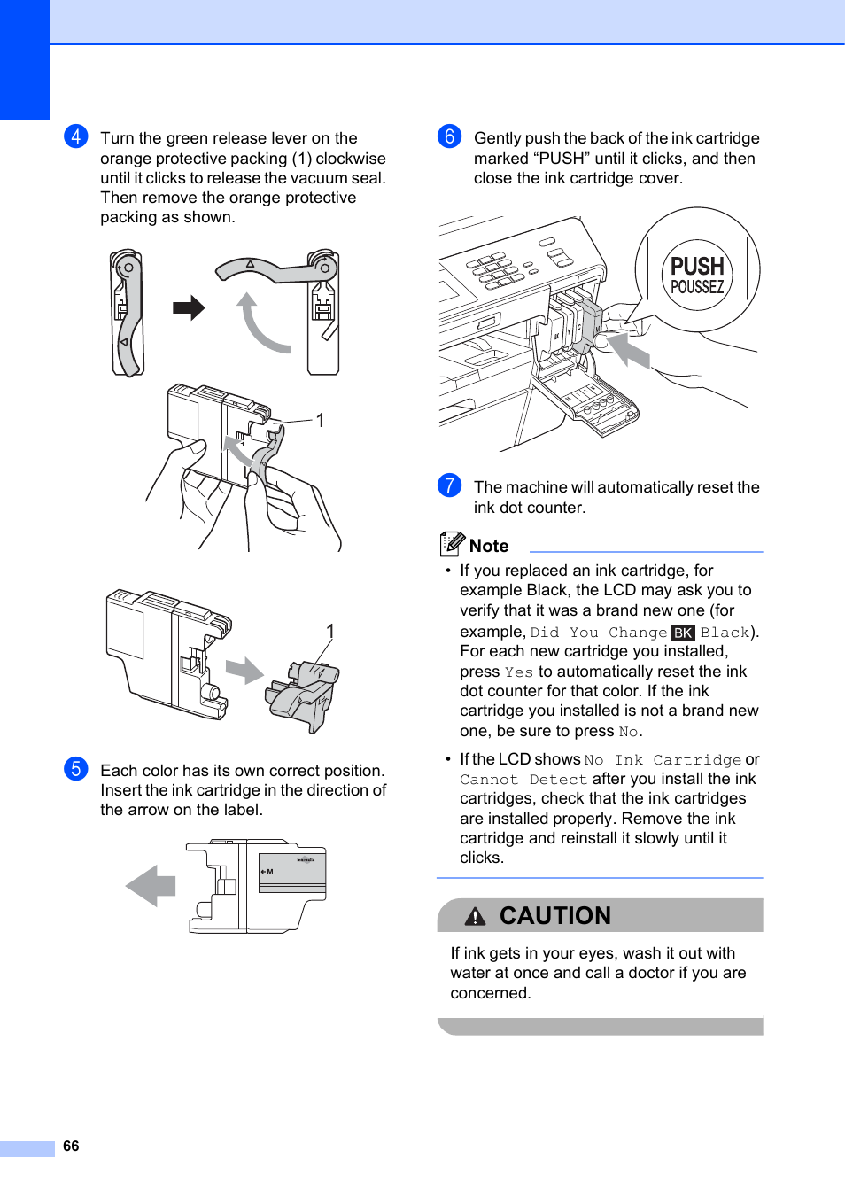 Caution | Brother MFC J6910DW User Manual | Page 80 / 163
