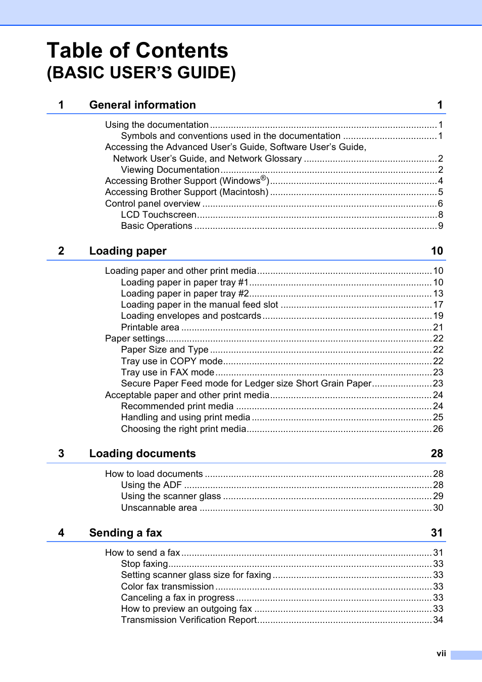 Brother MFC J6910DW User Manual | Page 9 / 163