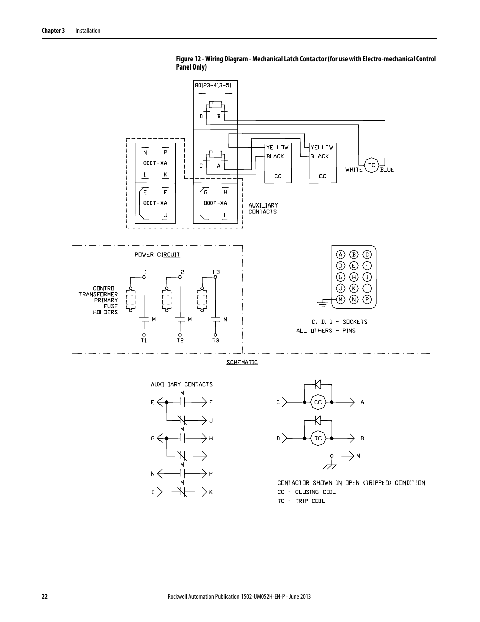 Rockwell Automation 1502 Medium Voltage 400A Contactor - Series E User Manual | Page 22 / 60