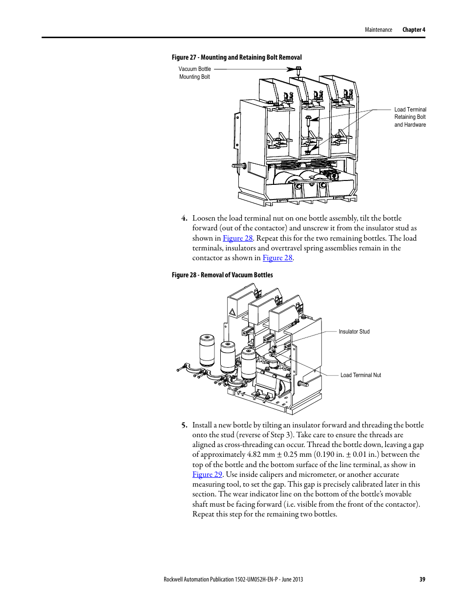 Rockwell Automation 1502 Medium Voltage 400A Contactor - Series E User Manual | Page 39 / 60