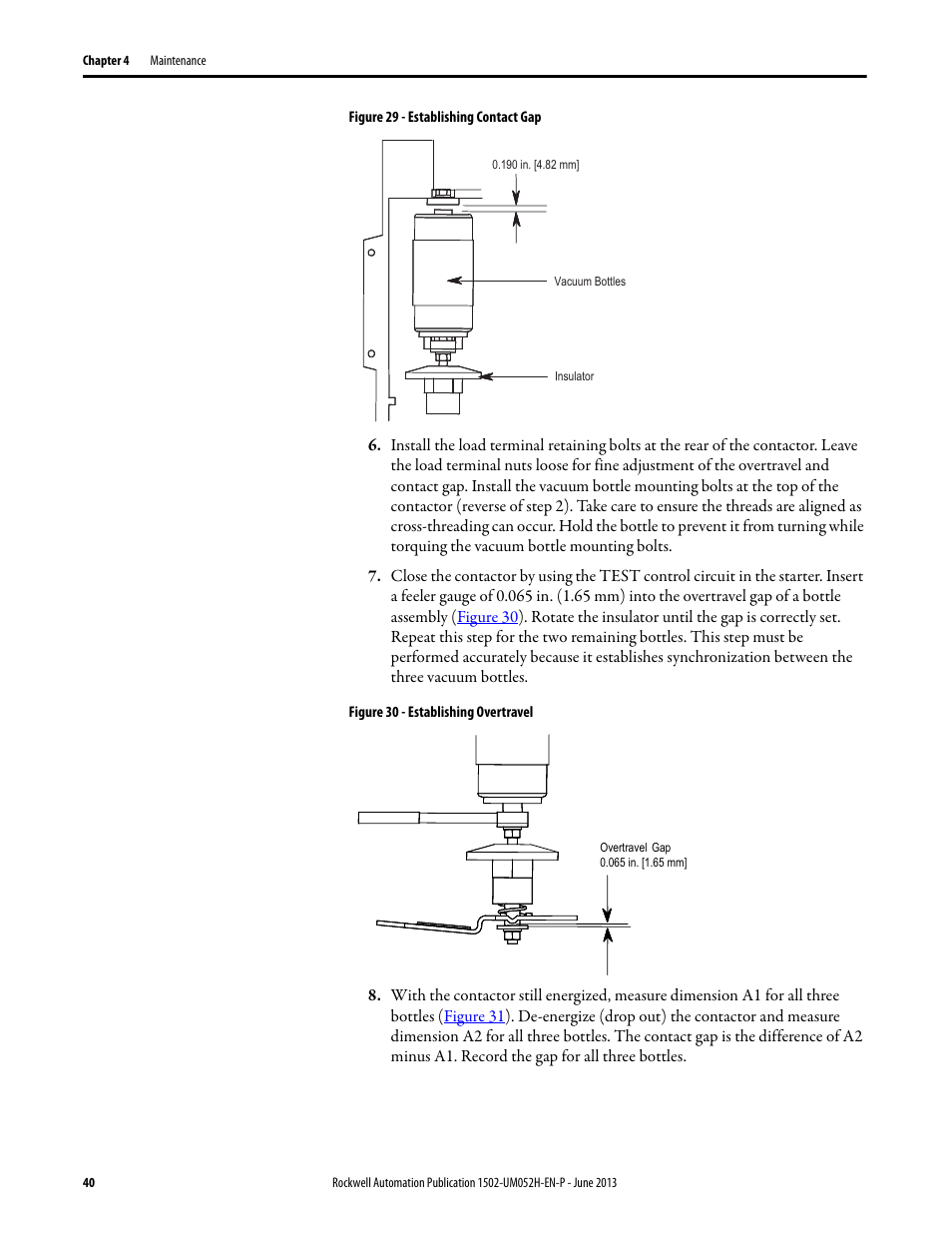 Figure 29 | Rockwell Automation 1502 Medium Voltage 400A Contactor - Series E User Manual | Page 40 / 60