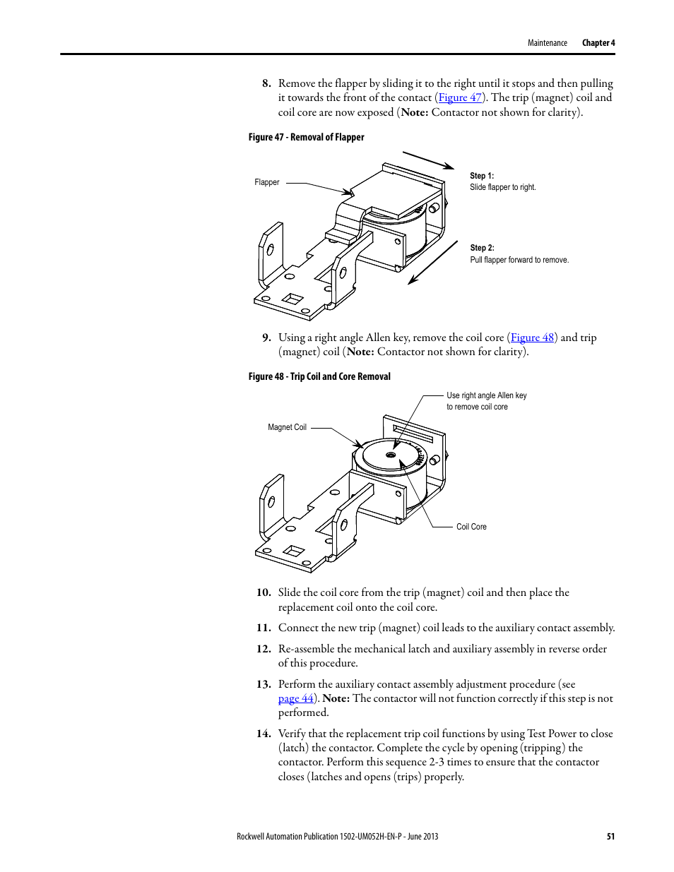 Rockwell Automation 1502 Medium Voltage 400A Contactor - Series E User Manual | Page 51 / 60