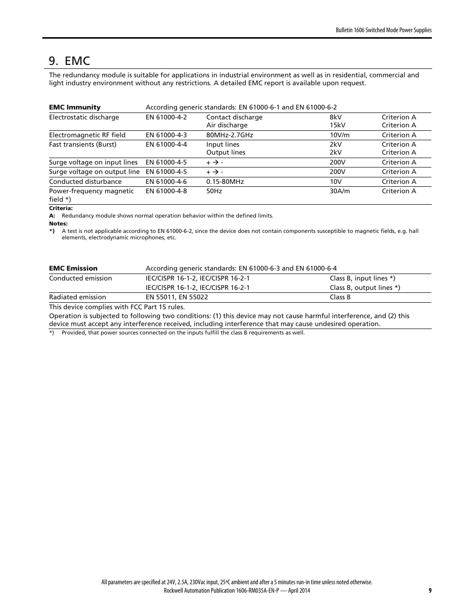 Rockwell Automation 1606-XLSPRED Power Supply Reference Manual User Manual | Page 9 / 18