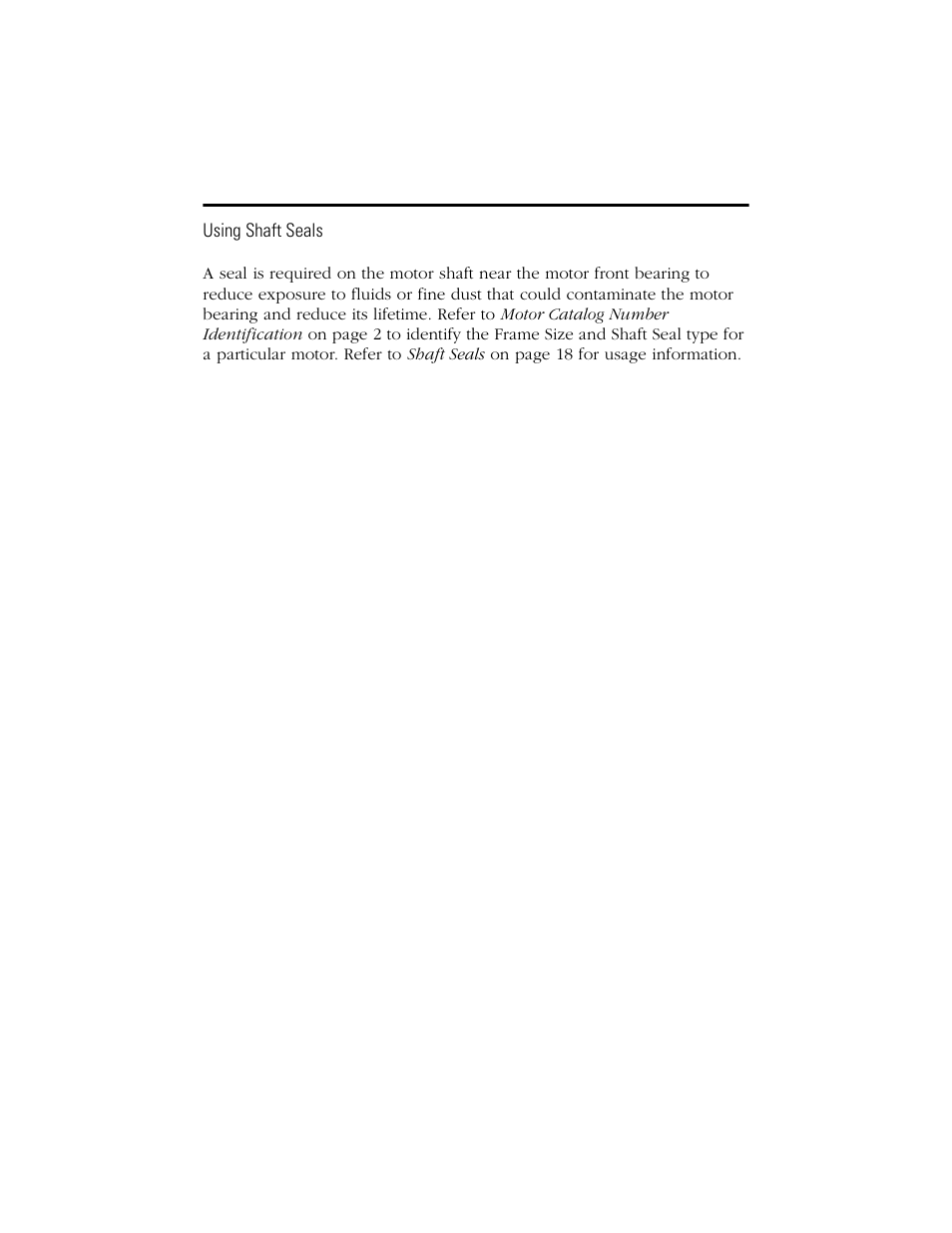 Using shaft seals | Rockwell Automation W-Series Brushless Servo Motor  User Manual | Page 8 / 24