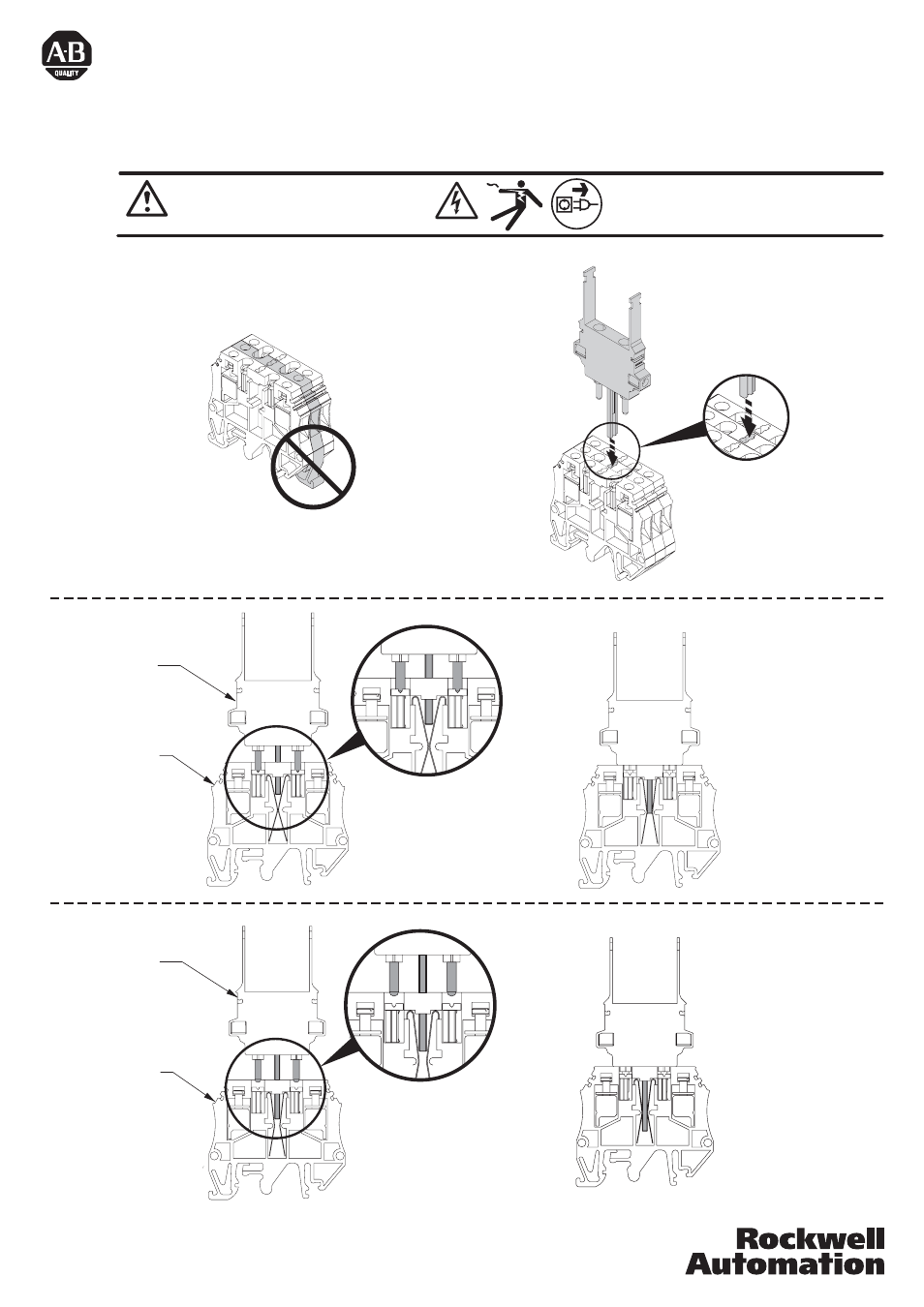 Rockwell Automation 1492- Terminal Blocks User Manual | 1 page