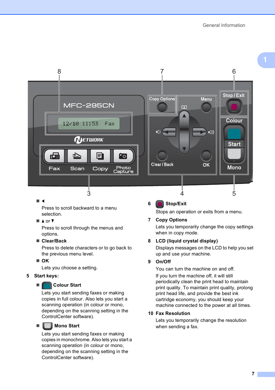 Brother MFC-253CW User Manual | Page 17 / 176