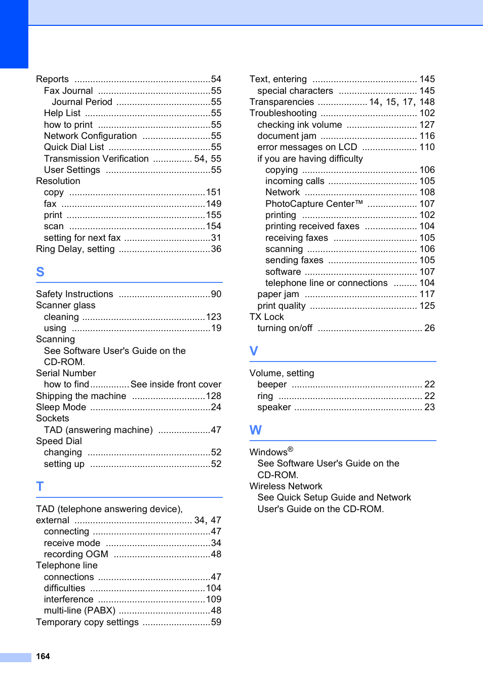 Brother MFC-253CW User Manual | Page 174 / 176