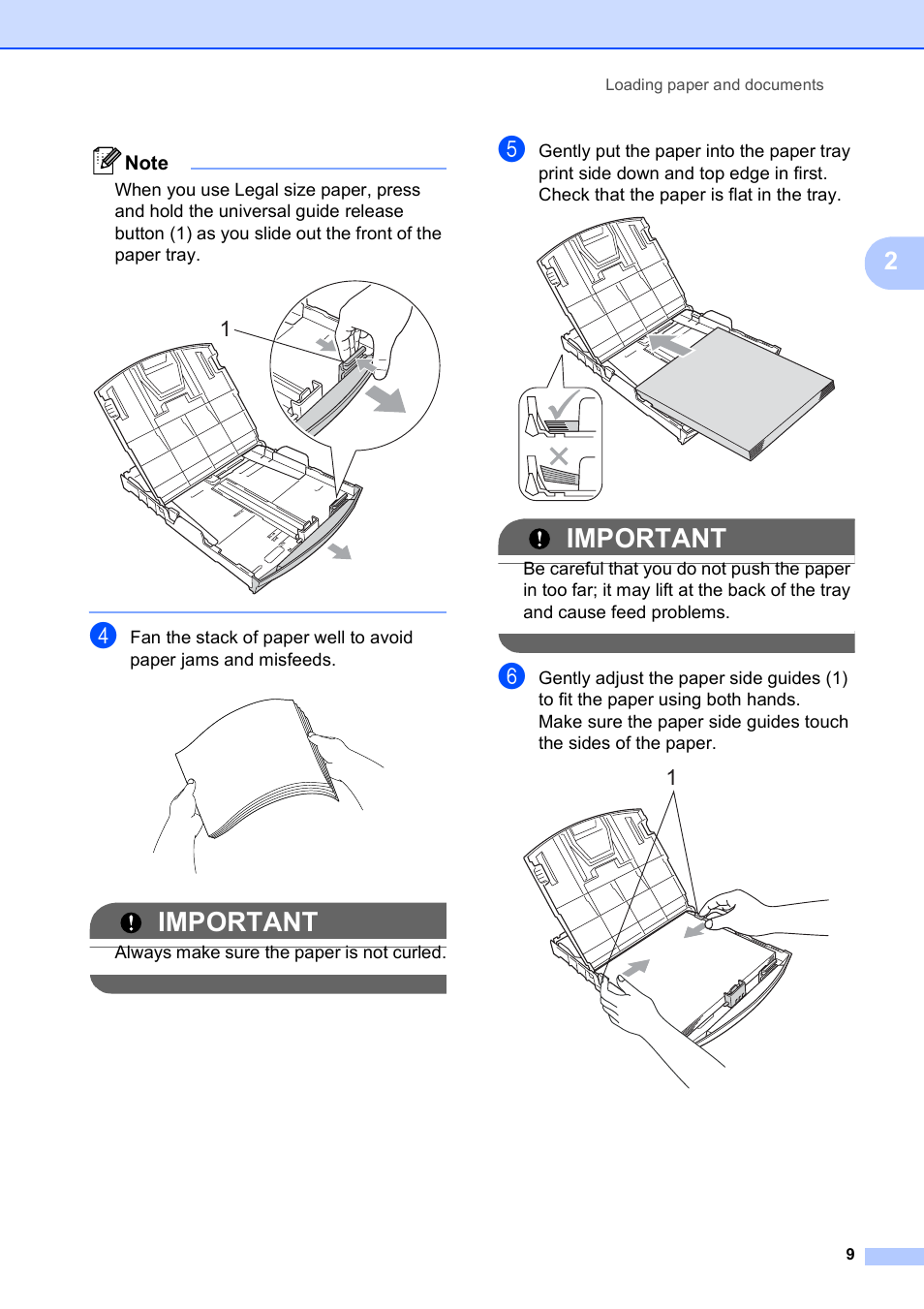 Important | Brother MFC-253CW User Manual | Page 19 / 176