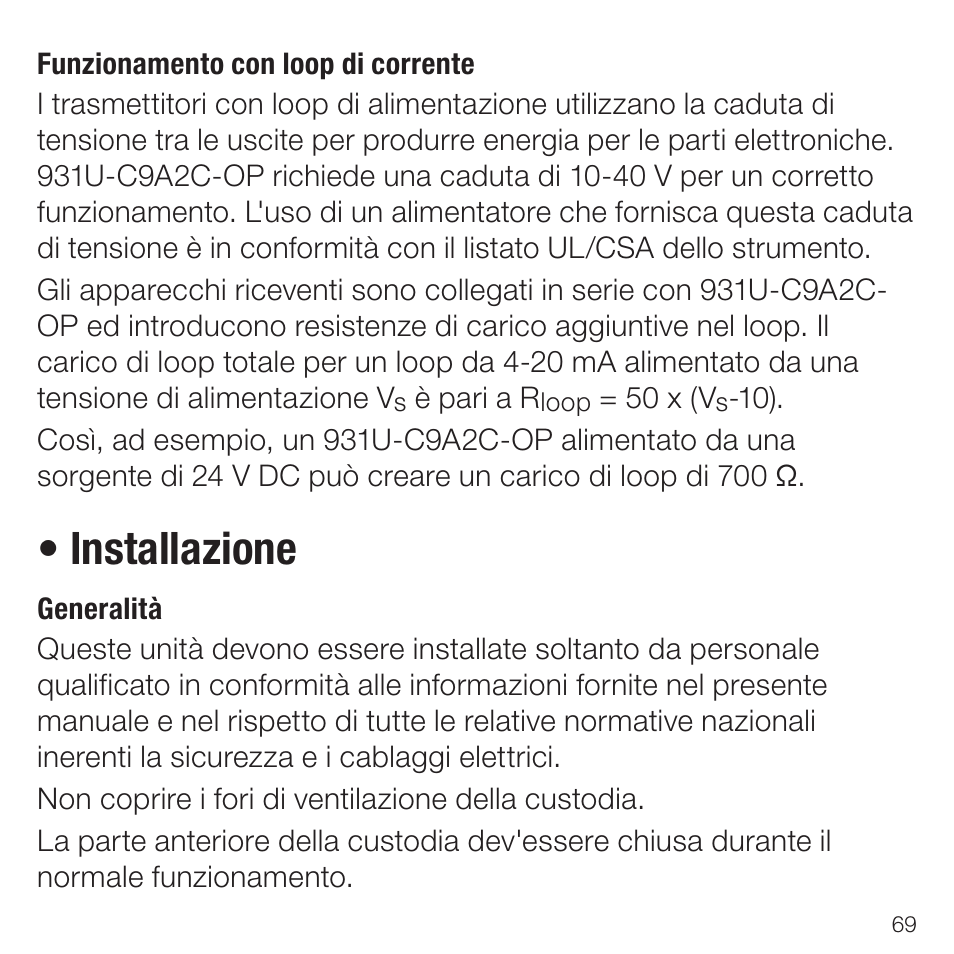 Installazione | Rockwell Automation 931U-C9A2C-OP Active Converter, Universal User Manual | Page 69 / 84