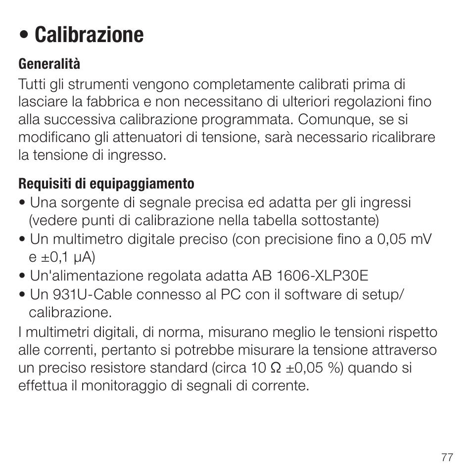 Calibrazione | Rockwell Automation 931U-C9A2C-OP Active Converter, Universal User Manual | Page 77 / 84