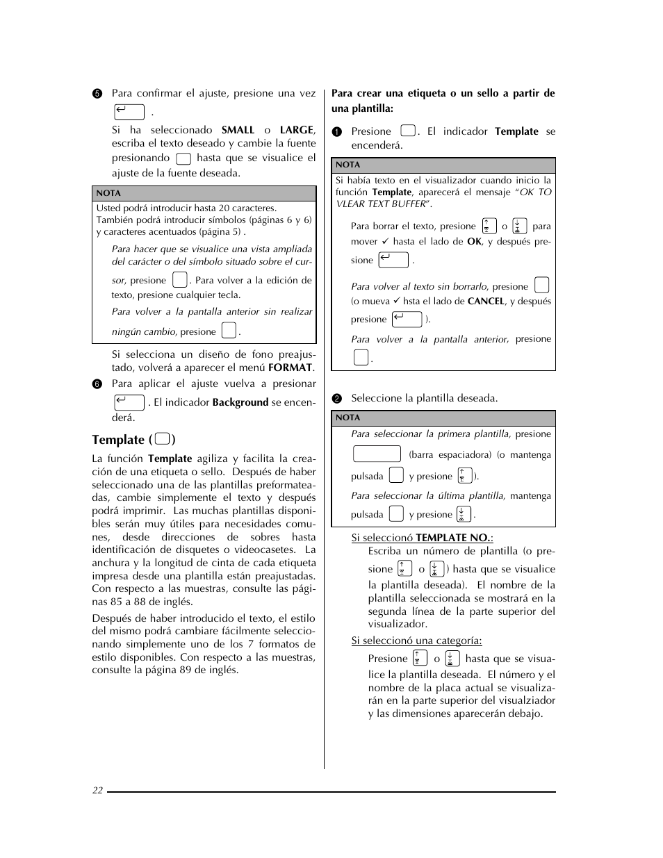 Template ( ) | Brother PT-9400 User Manual | Page 131 / 150