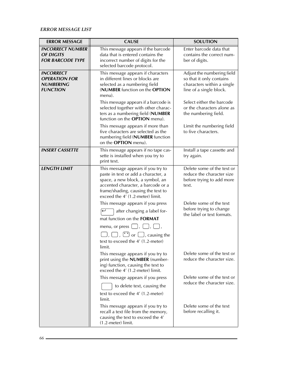 Brother PT-9400 User Manual | Page 73 / 150