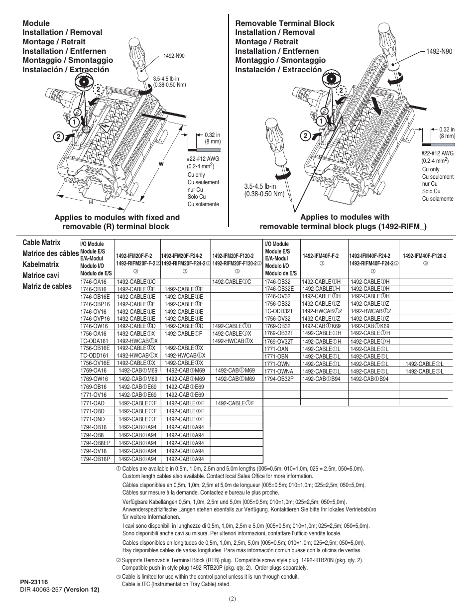 Rockwell Automation 1492-IFMxxx Fusible Interface Modules User Manual | Page 2 / 4