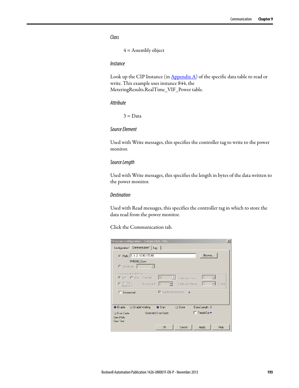 Rockwell Automation 1426 PowerMonitor 5000 Unit User Manual | Page 193 / 396