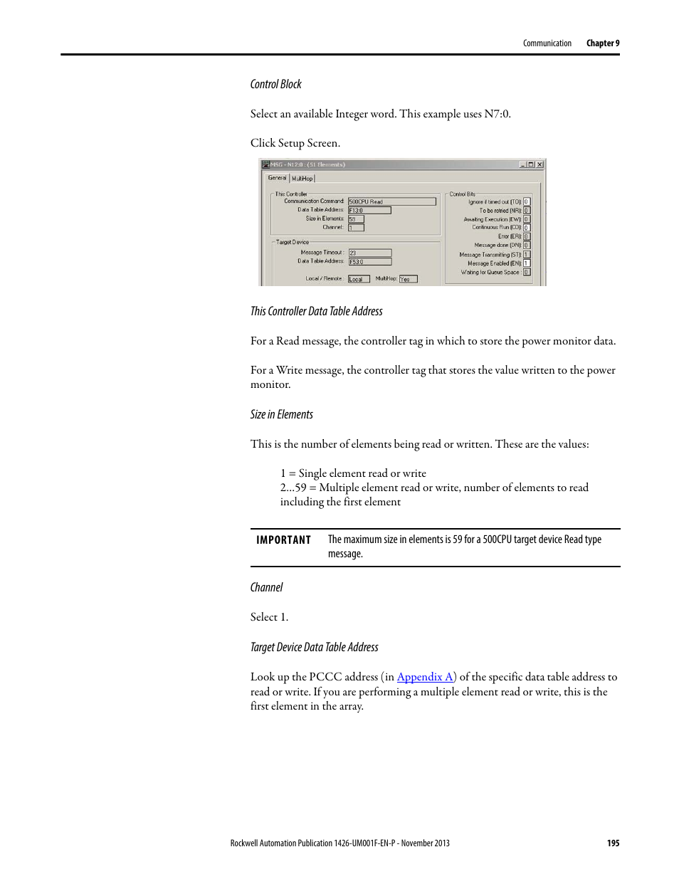 Rockwell Automation 1426 PowerMonitor 5000 Unit User Manual | Page 195 / 396