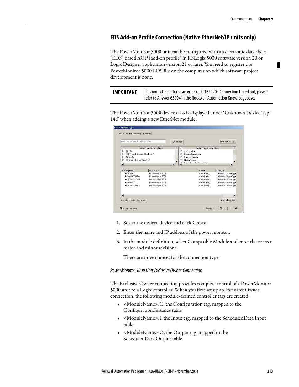 Rockwell Automation 1426 PowerMonitor 5000 Unit User Manual | Page 213 / 396