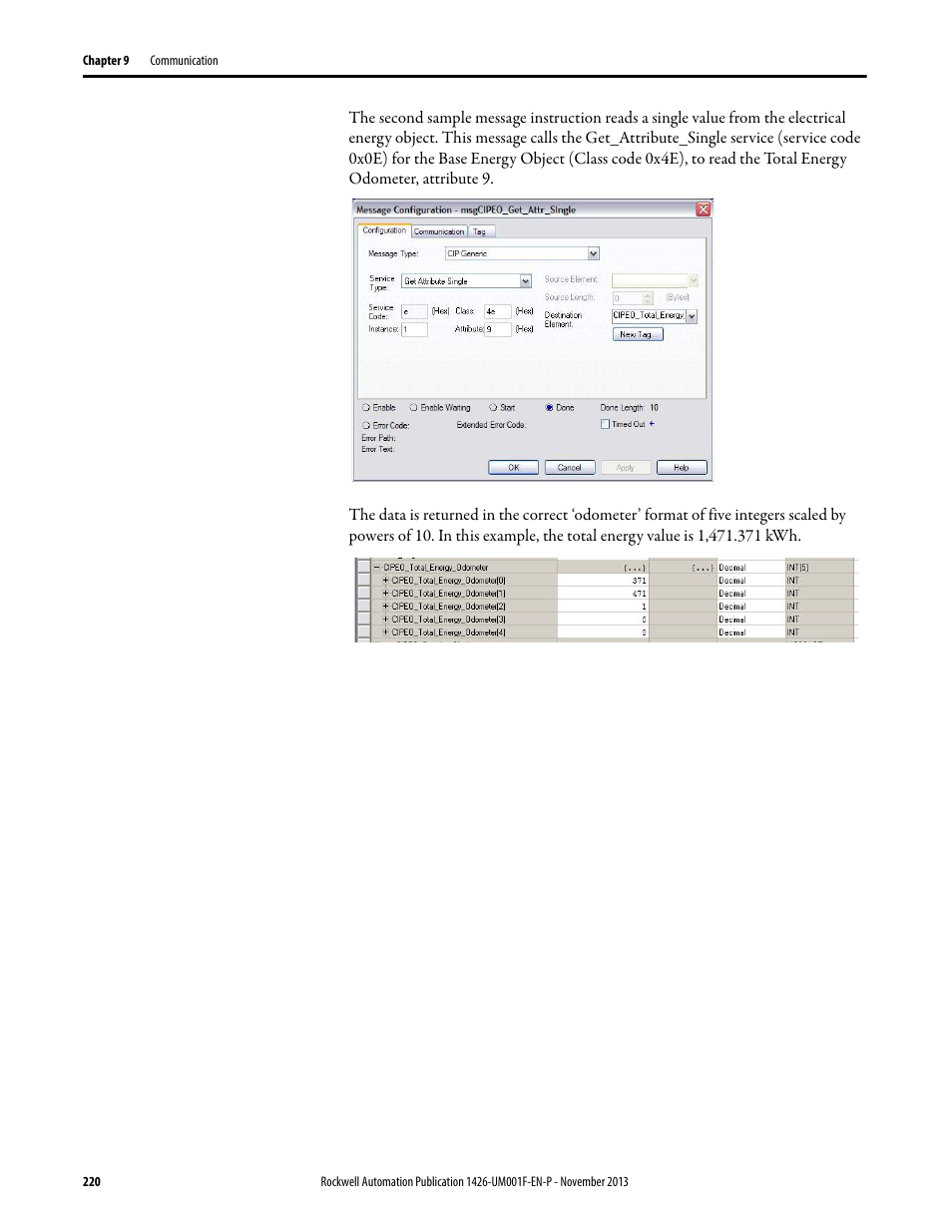 Rockwell Automation 1426 PowerMonitor 5000 Unit User Manual | Page 220 / 396