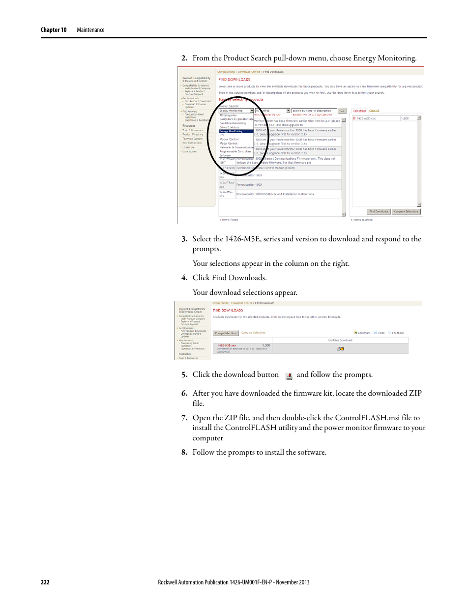 Rockwell Automation 1426 PowerMonitor 5000 Unit User Manual | Page 222 / 396