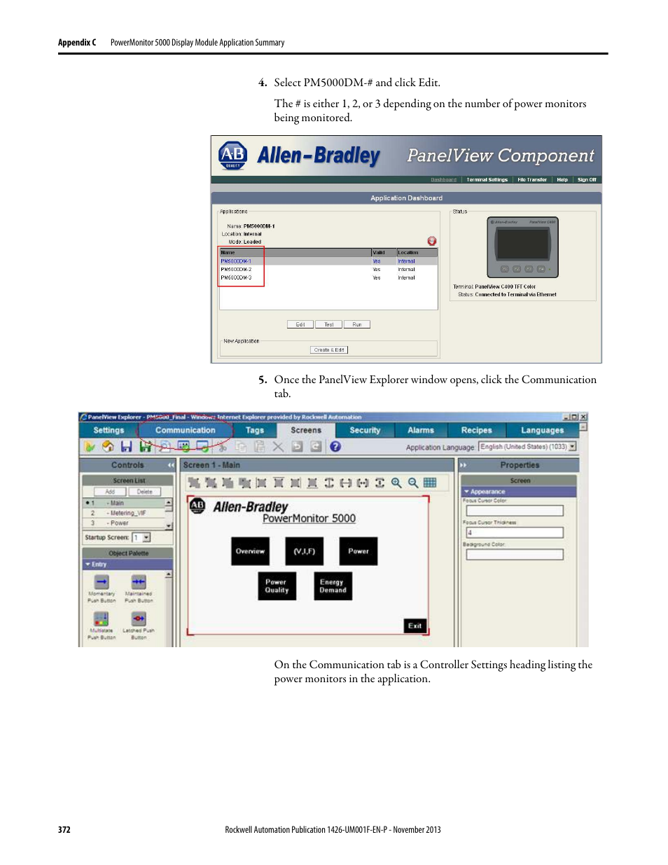 Rockwell Automation 1426 PowerMonitor 5000 Unit User Manual | Page 372 / 396