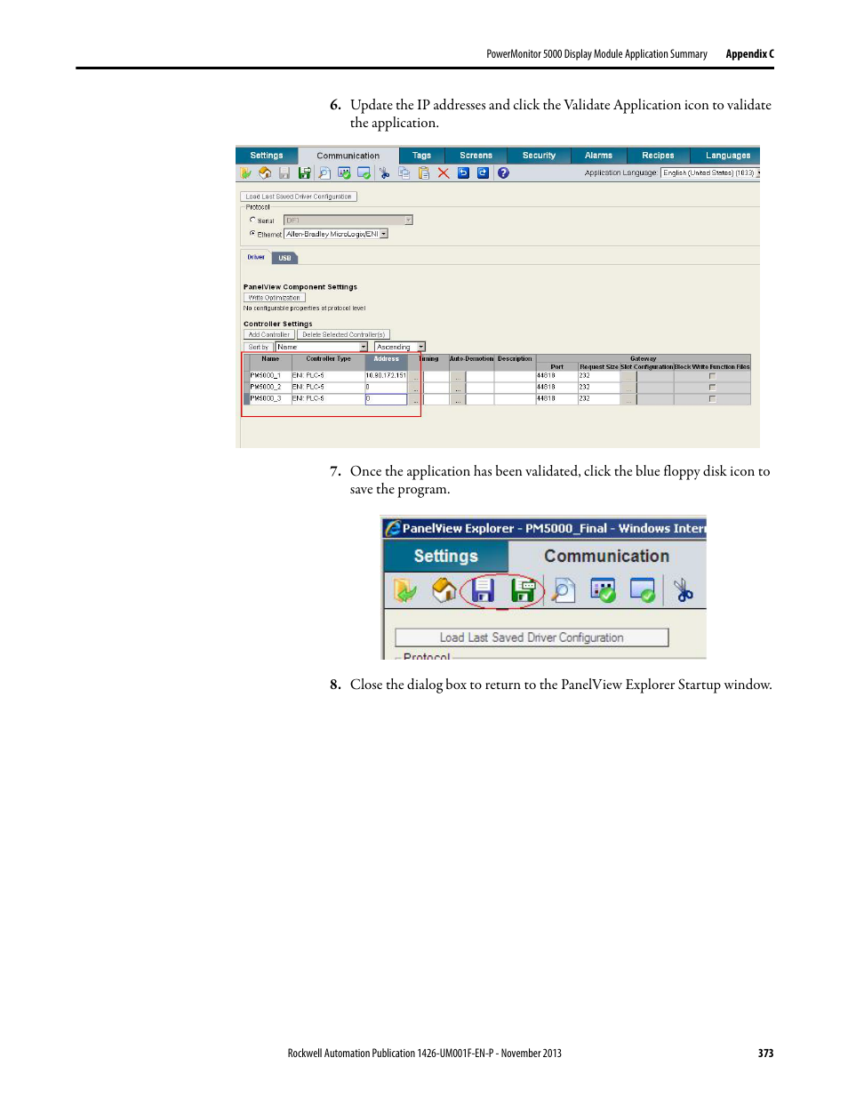 Rockwell Automation 1426 PowerMonitor 5000 Unit User Manual | Page 373 / 396