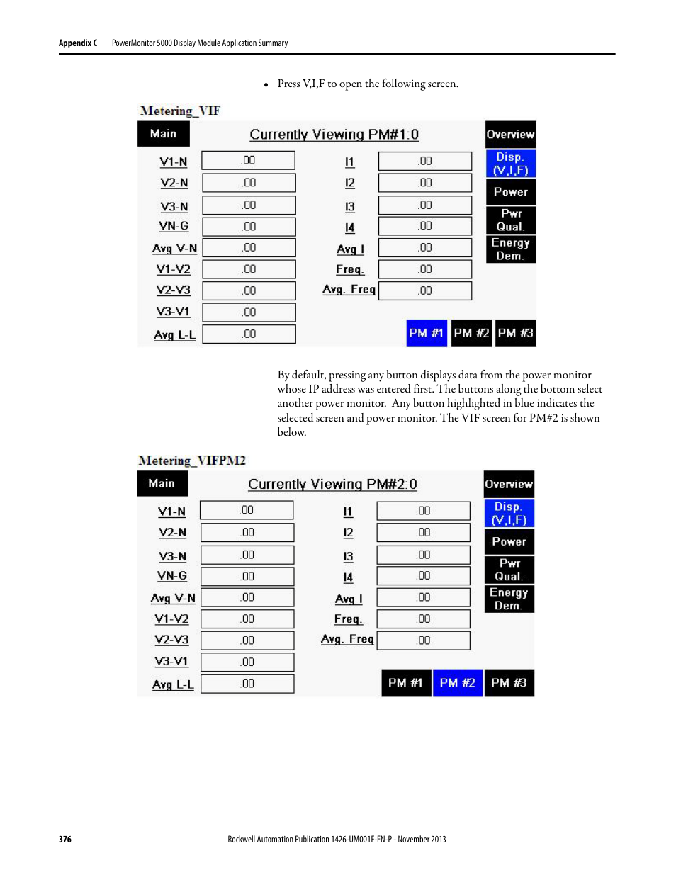 Rockwell Automation 1426 PowerMonitor 5000 Unit User Manual | Page 376 / 396