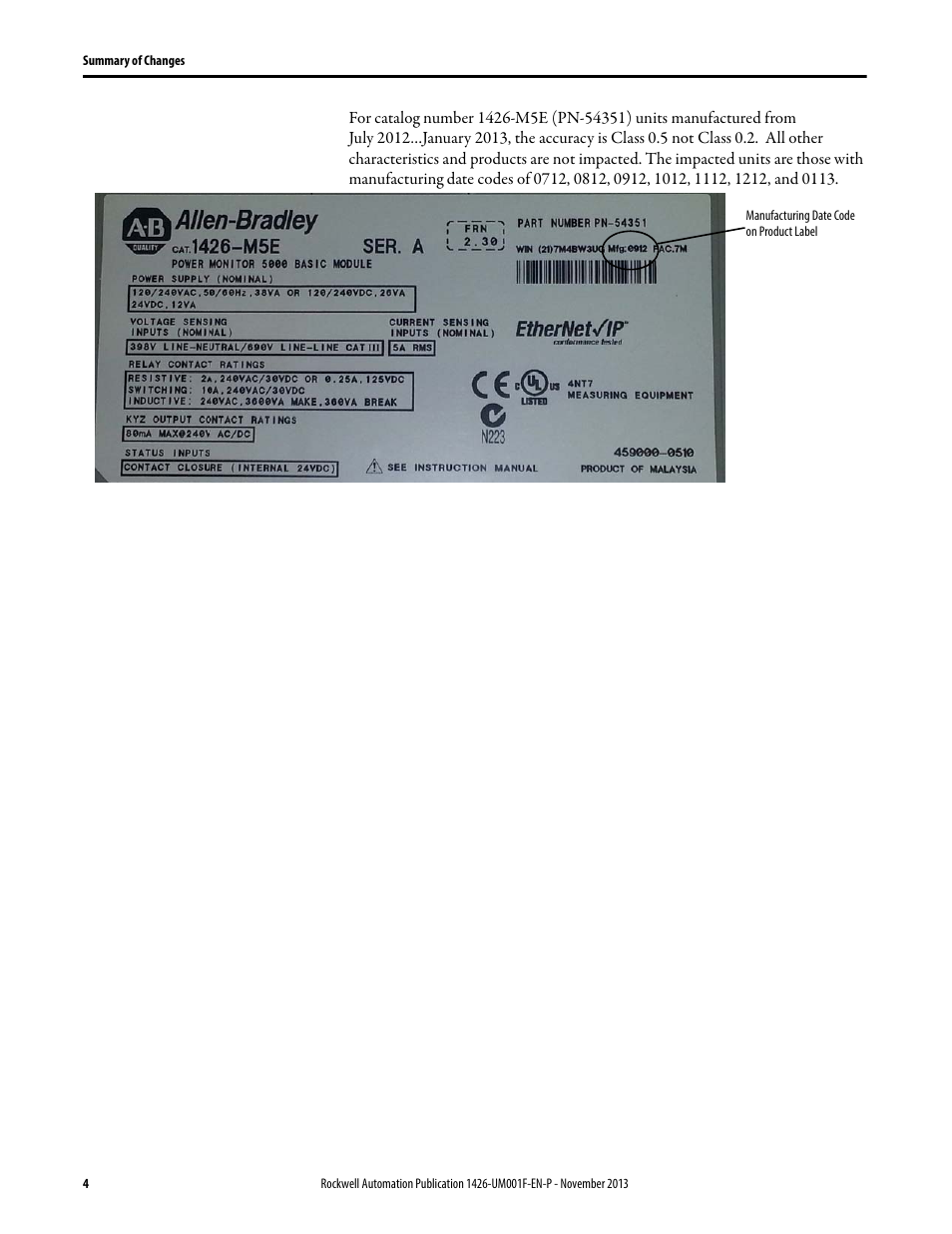 Rockwell Automation 1426 PowerMonitor 5000 Unit User Manual | Page 4 / 396