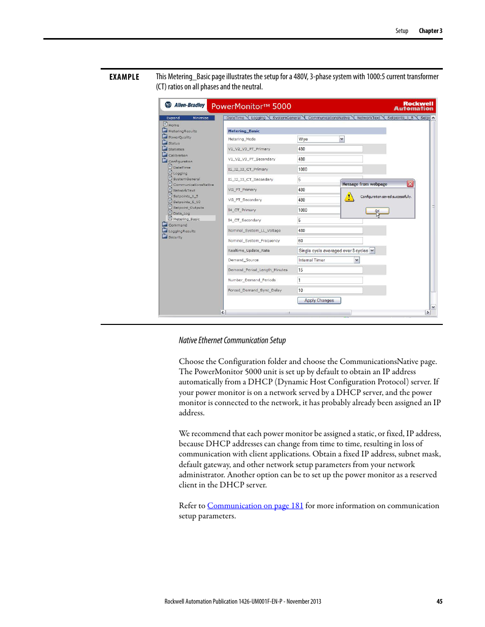 Rockwell Automation 1426 PowerMonitor 5000 Unit User Manual | Page 45 / 396