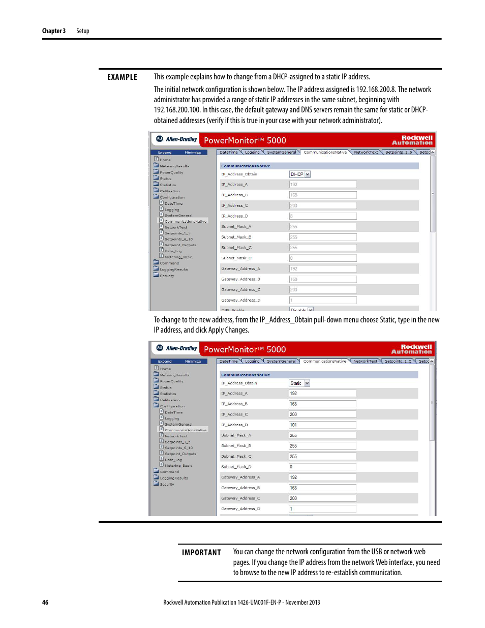 Rockwell Automation 1426 PowerMonitor 5000 Unit User Manual | Page 46 / 396