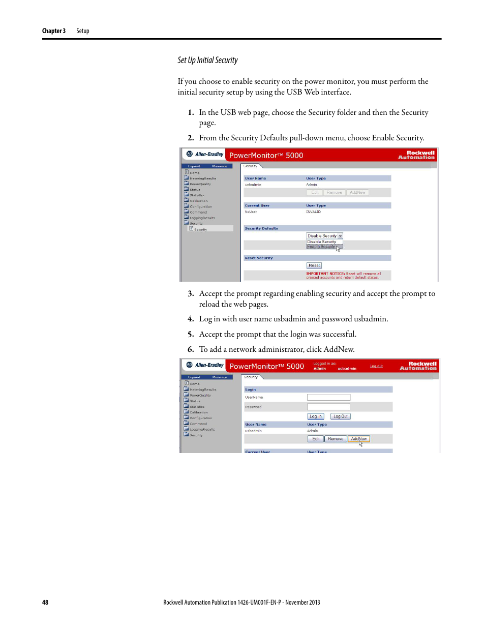 Rockwell Automation 1426 PowerMonitor 5000 Unit User Manual | Page 48 / 396