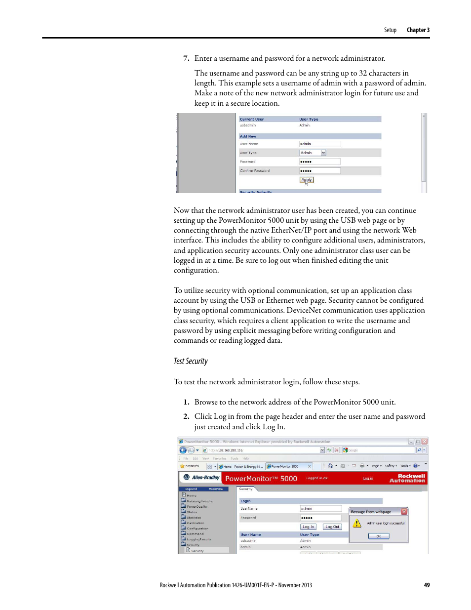 Rockwell Automation 1426 PowerMonitor 5000 Unit User Manual | Page 49 / 396