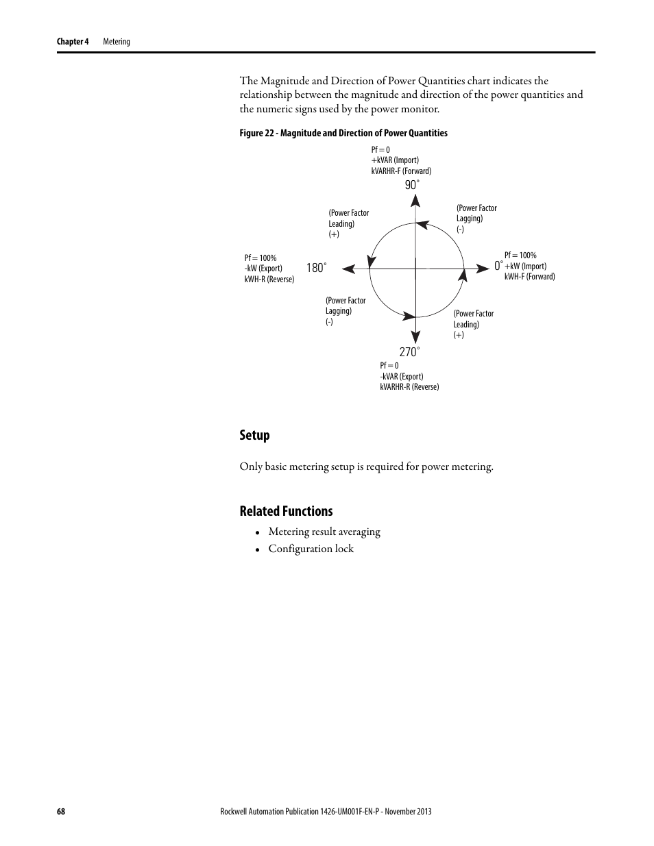 Setup, Related functions | Rockwell Automation 1426 PowerMonitor 5000 Unit User Manual | Page 68 / 396