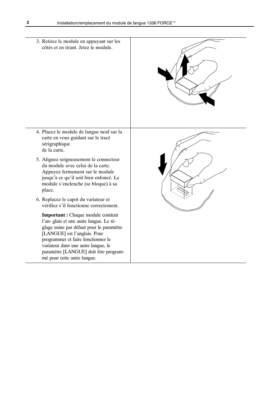 Rockwell Automation 1336T FORCE Language Module Replacement User Manual | Page 9 / 13