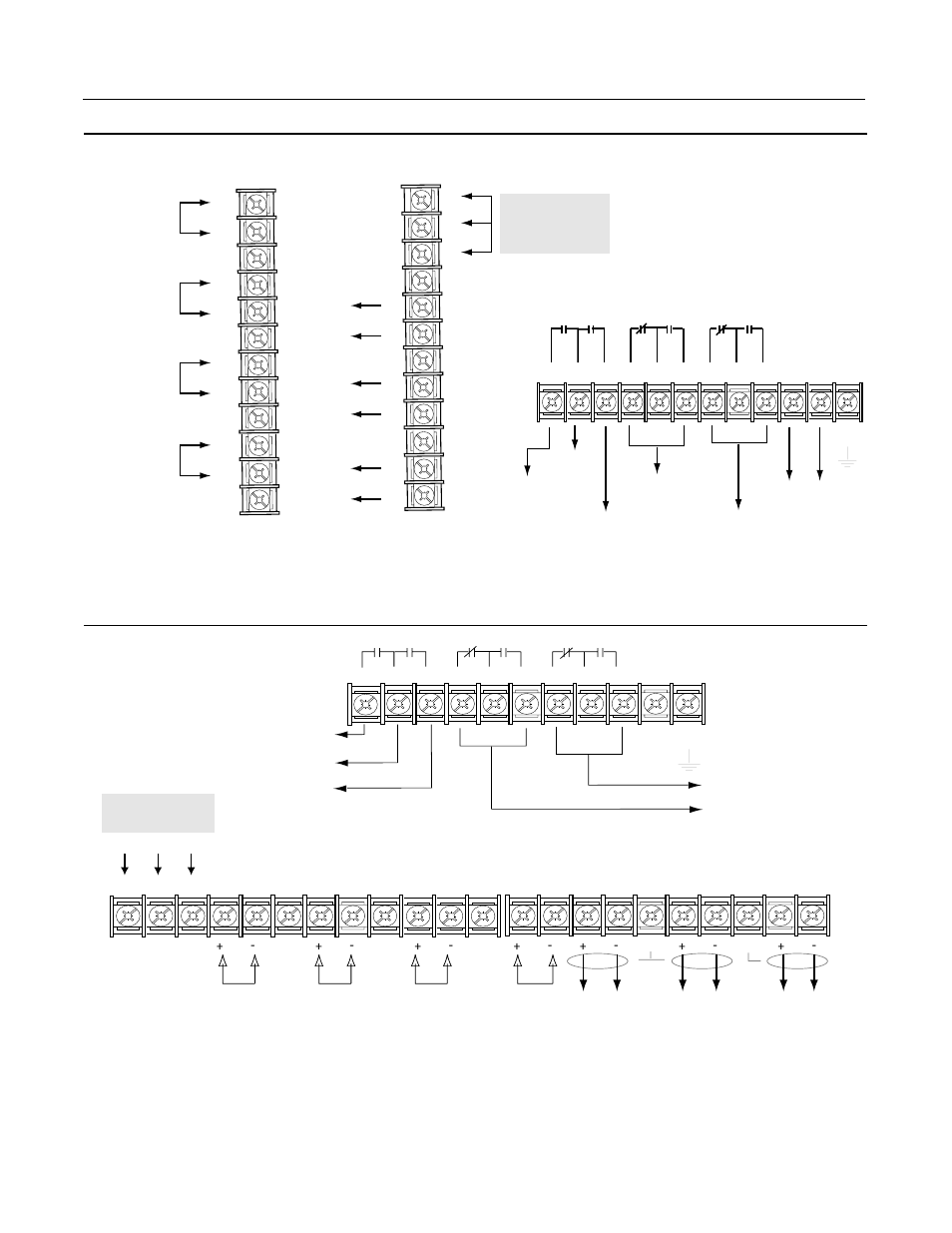 Verdrahtungs-e/a – baugröße a, Verdrahtungs-e/a – alle anderen baugrößen, J10 (tb10) | J4 (tb4), J7 (tb7), Tb11, Tb10 | Rockwell Automation 1336E IMPACT Quick Start Guide User Manual | Page 12 / 68
