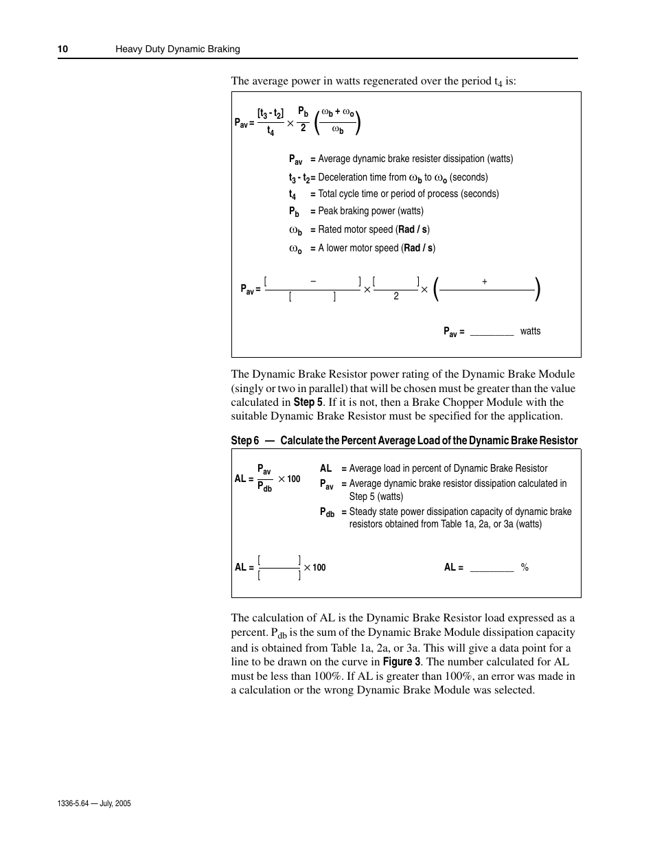 Rockwell Automation 1336_S_F_T Allen-Bradley Dynamic Braking User Manual | Page 10 / 28