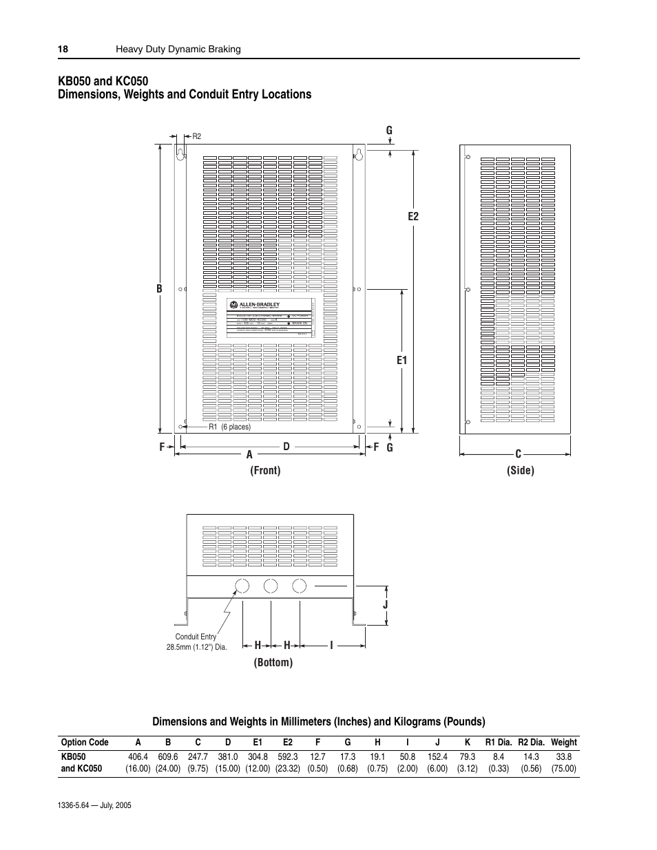 Rockwell Automation 1336_S_F_T Allen-Bradley Dynamic Braking User Manual | Page 18 / 28