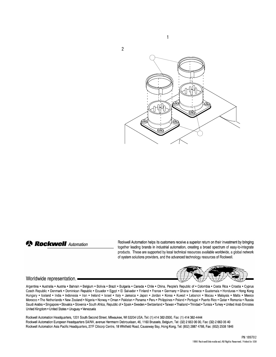 Reconnecting the motor, Back cover | Rockwell Automation 1326AB Cable Connector Seals User Manual | Page 4 / 4